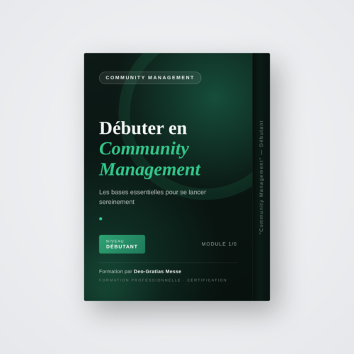 Maîtriser le Community Manager (niveau débutant)