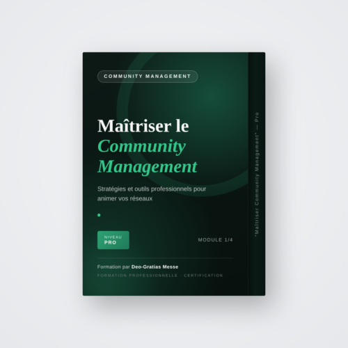 Maîtriser le Community Management – PDF Professionnel | Niveau Pro